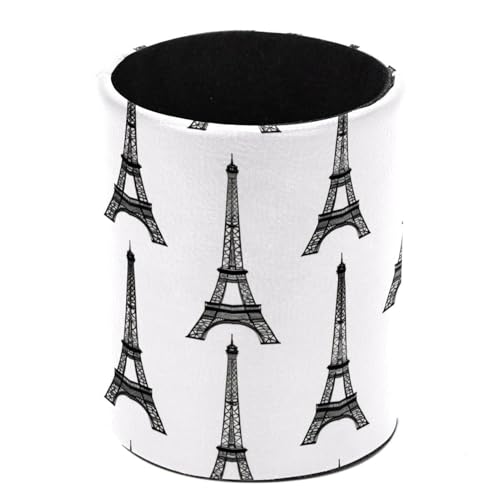 VAPOKF Portalápices para escritorio, soporte para lápices, brochas de maquillaje, almacenamiento de suministros de escritorio, organizador para oficina en casa, torre Eiffel Pais