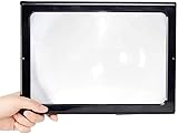 Magnifiers Desktop Magnifying Glass with Light HD Reading Elderly Children Students 3 Times Chest Hanging a4A4 Large Lens Rectangular Full Page Reading Repair Electronic