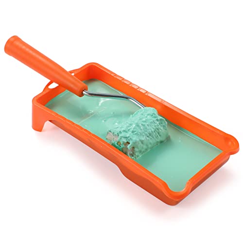 Paint Roller, 2 Inch Small Fine Finish Paint Roller Kit with Tray - Mini Roller Frame,Microfiber Roller Covers,Mini Acrylic Fiber Trim Brush House Decoration Painting - Image 3