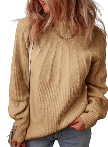 Dokotoo Women‘s Turtleneck Oversized Sweaters Long Sleeve Pullover Knit Mock Neck Tops