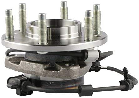 Miniatura 5 de MOSTPLUS Buje de rodamiento de rueda delantera y conjunto de cojinete 513188 Compatible para GMC Chevy 2002-2009 con ABS 6 Lug