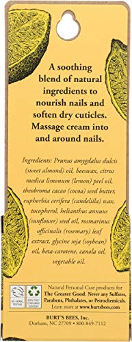 Burts Bees Lemon Butter Cuticle Cream, 0.6 oz