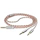 GEEKRIA 4,4 mm symmetrisches Kabel kompatibel mit HIFIMAN Sundara-C, SUNDARA, HE4XX, 400i, HE1000V2, Denon AH-D600, AH-D7200, 5N OCC versilbertes Audiokabel (4,4 mm auf Dual 3,5 mm Stecker / 150 cm)