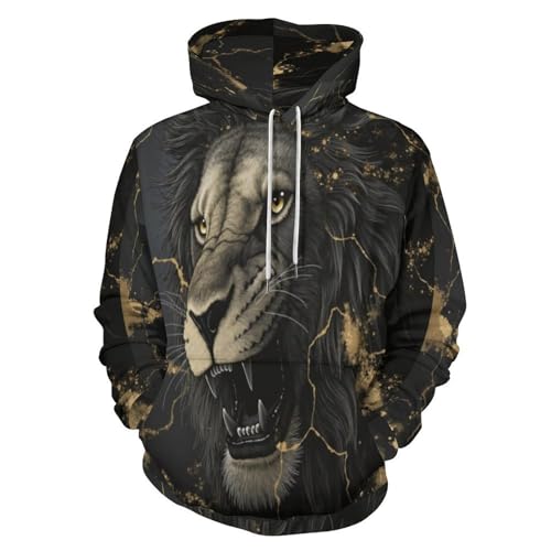 Pull imprimé couple personnalisé avec motif lion pour offrir