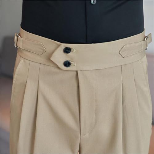 Men's Modern Fit Stretch Dress Pant Men Fashion Long Pants Casual Business Pants2