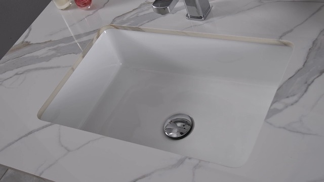 Legendstone 31 Inch Bathroom Vanity Top, Carrara Gold Sintered Legendstone 31 Inch Bathroom Vanity Top, Carrara Gold Sintered