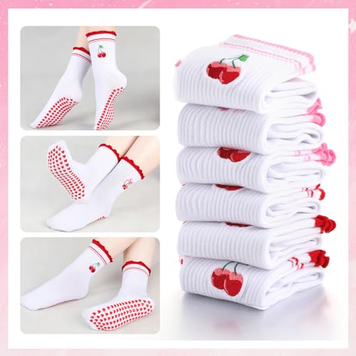 Image of Pilates Grip Yoga Socks for Women Cute Non Slip Socks