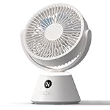 Ni Zmir サーキュレーター【3in1多機能 左右自動首振り 2色アンビエントライト Type-C充電式 立て掛け両用】扇風機 キャンプ フック付属 低騒音 卓上扇風機 4000mAh大容量 8~18畳 空気循環 3段階風量 睡眠風自然風強力風 ディスプレイ LEDライト機能付き 広角送風 壁挂可能 軽量 上下手動調整 最大10時間連続使用 外せ洗える 滑り止め 省エネ 7枚羽根 ホワイト