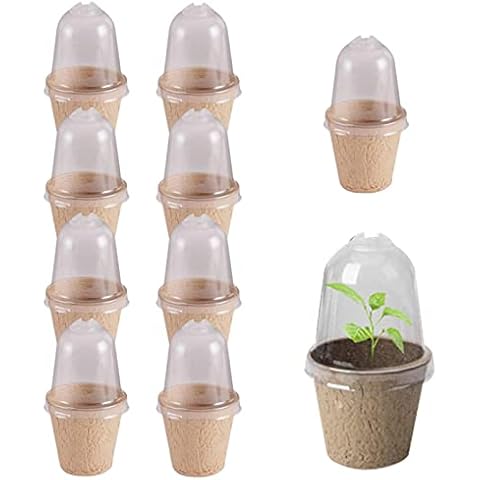 LOVOICE Peat Pots for seeds,6/8cm Plant Pots for Seedlings & Seed Starter Nursery Pots,Seed Starter Tray Garden Plant Germination Planting Tools Cover