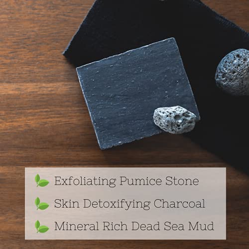 The Yellow Bird Dead Sea Mud Soap Bar - With Exfoliating Pumice Scrub & Detoxifying Charcoal. Organic & Natural Essential Oils. Made In Usa For Men And Women. Face, Hand, Body Soap… #TOP2