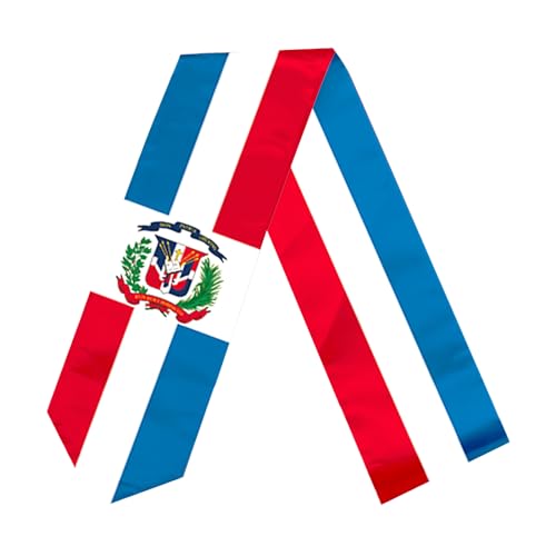 Dominican Republic Flag Graduation Stole Sash, Dominican Republic Flag Graduation Shawl Sash Stole Wraps Scarf For International Study Pride Women Men4