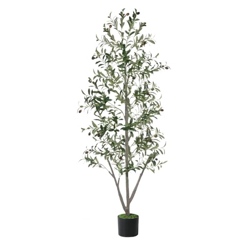 Olive Trees Artificial Indoor, 6FT Tall Faux Olive Tree with