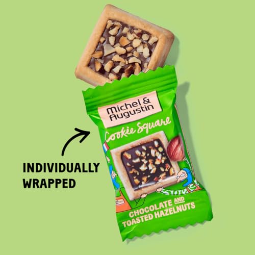 Image of Michel & Augustin Chocolate Hazelnut Shortbread Cookies, 15ct Bag