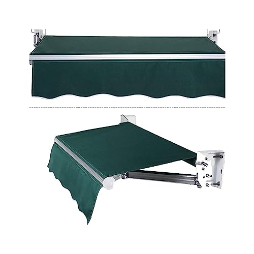 Toldo retráctil de repuesto para jardín creando un patio verde y fresco 4