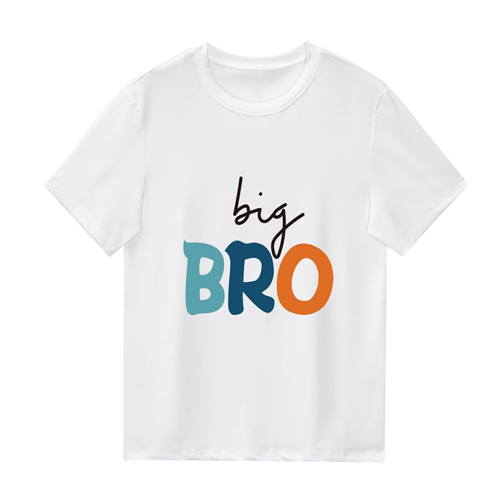 Kids Baby Boy Big Brother T Shirt Tops Toddler Lil Bro Pullover Tees Twins Sibling Matching Clothes Outfit
