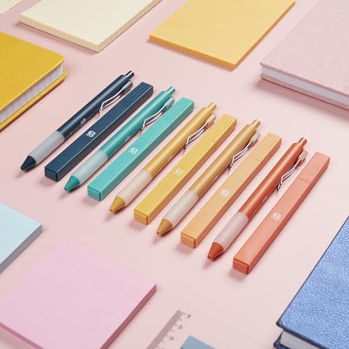BLIEVE - Aesthetic Highlighters and Gel Pens With Soft Ink And Tip, No Bleed Dry Fast Easy to Hold, for Bible Journaling Planner Notes School Office Supplies 10 pack (Vintage) - Thumbnail 3