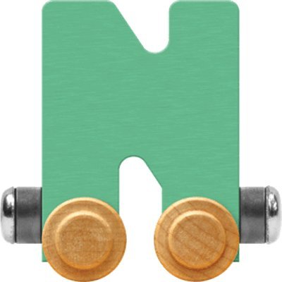 Maple Landmark NameTrain Pastel Letter Car N - Made in USA (Green)