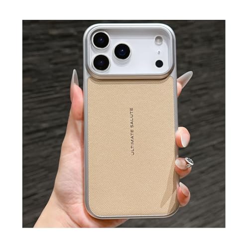 SDBEER iPhone17�p ���b�V���f�U�C�� �X�^�C���b�V�� �J�����ی� �ϏՌ� ���F ����g���ɍœK�ȑ�l���� �A�C�t�H��14 iPhone16/15 ProMax�Ή��i�F4�Ccase17)