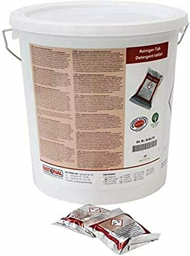 100 Stück Rational Reiniger TABS Detergente pastiglie 5600210 - Der RATIONAL Reiniger-Tab für alle SelfCookingCenter, ideal für Kindergärten, Schnell Restaurant, Kantinen, Lebenshilfen usw Cover