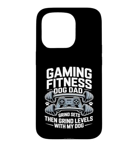 Gaming Fitness Dad Grind Set Then Level With My Dog �X�}�z�P�[�X iPhone 15 Pro �p
