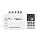 Camecho 4 Channel CCTV Video Quad Splitter Camera Processor System Kit Switcher Color Remote Control with 5 BNC Adapter