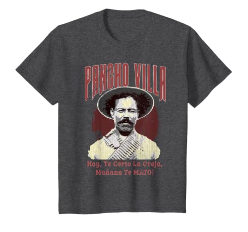 Mexican Revolution General Pancho Villa T-Shirt T-Shirt, Youth, Dark Heather Grey, 2T