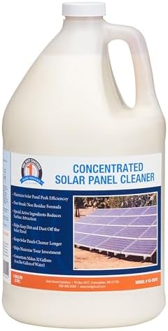 Bare Ground Winter Bare Ground Solutions One Shot 1S-CSPC Solar Panel Cleaner Concentrate - Makes 32 Gallons, 1 Gallon