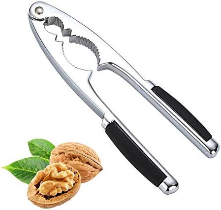Cascanueces, galleta de nueces, herramienta resistente para abrir nueces y mariscos con mango antideslizante (cascanueces para todas las nueces)