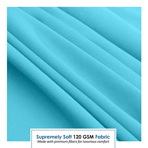 Nestl Beach Blue Rv Queen Sheets – Super Soft Rv Short Queen Sheets For Rv Camper, 4 Piece 1800 Microfiber Fitted Rv Sheets, Double Brushed Rv Bed Sheets Set, Camper Sheets And Pillowcases #TOP6