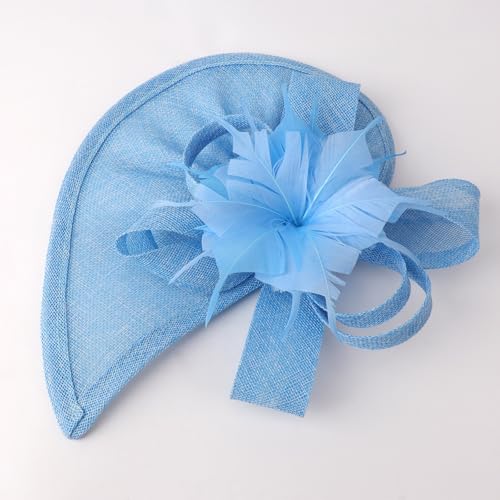 Image of DRESHOW Women Fascinator Hats Tea Party Hat Vintage Pillbox Hat Headband for Cocktail