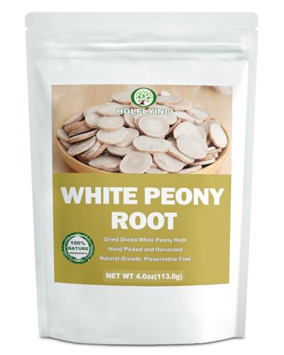Premium White Peony Root Slices (Bai Shao) | Paeonia Lactiflora Herbal Tea | Traditional Herb Tea | Caffeine-Free | Non-GMO (4.0oz/113.0g)