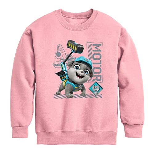 HYBRID APPAREL - Paw Patrol - Rubble & Crew - Motor Working - Toddler & Youth Crewneck Fleece Sweatshirt