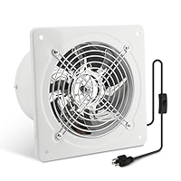 Fepinc Exhaust Fan With Plug, 8 Inch 735CFM Through-the-Wall Extractor Exhaust With Light Weight Pure Copper Motor, Ventilation Fan For Kitchen, Bathroom, Toilets, Bedroom, And Office, 110V, Black - View #6