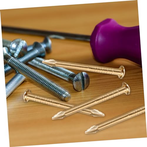 100 Piezas Clavos Decorativos Redondos de Latón para Muebles y Cajas DIY miniatura 7