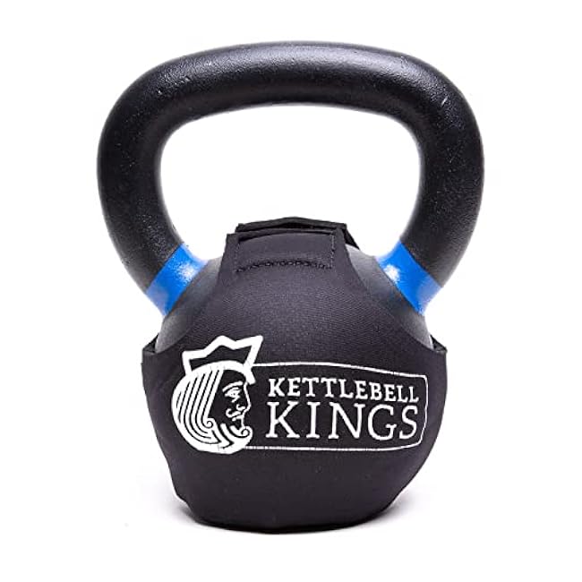 SPECIFIC TO KETTLEBELL KINGS PRODUCTS - Powder Coat Kettlebell Wrap - KG - Floor Protector Kettlebell Cover With 3mm Neoprene Sleeve for Gym or Home Fitness Kettlebell Protection (12KG)