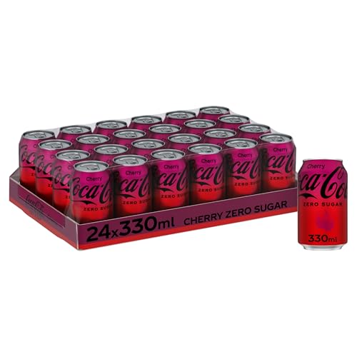 Coca-Cola Zero Sugar Cherry Soft Drink Cans 24 x 330 mL