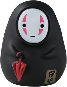 1Pc Cartoon No Face Man Coin Bank Kids Coin Bank Cute Anime Latex Ligurine Large Capacity Money Banks with Opening Best Christmas Birthday for Kids Boys Girls Home Decoration