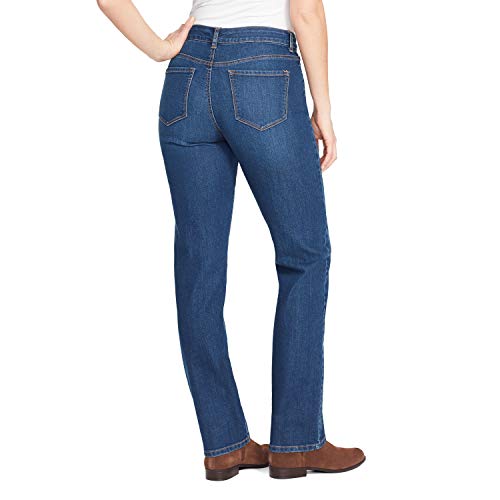 Bandolino Women's Mandie Signature Fit 5 Pocket Jean Pants, Athens, 10 Short - Thumbnail 4