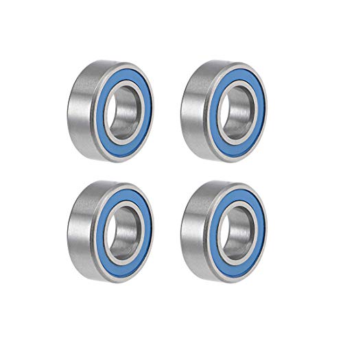 uxcell ベアリング MR126-2RS 深溝玉軸受 内径6mm×外径12mm×幅4mm ボールベアリング 両ゴムシール クロム鋼 玉軸受 4個のサムネイル