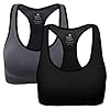 ANGOOL Sujetador Deportivo Almohadillas Extraíbles Yoga Run Bra para Mujer