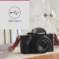 Panasonic Lumix DC-G100DVEGK Micro Four Thirds spiegellose Kamera mit Lumix G Vario 12-32 mm F3.5-5.6 Objektiv & DMW-SHGR2 Stativgriff, 20,3 MP, 4K 30p/FHD 60 Video, Vlog-Cam, USB-C-Ladung, Schwarz – Ansicht 3