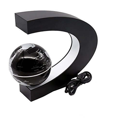 Fugest Magnetic Levitation Floating Globe 3 Inch With Led Lights C Shape World Map For Desk Decoration #TOP1
