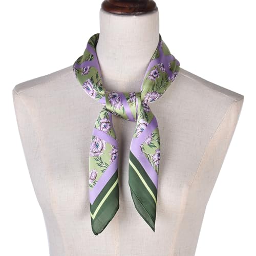 27.5 Inches Silk Head Scarf for Women Satin Hair Scarf Silk Wrap Neck Square Scarves Feeling Scarf Boho Headwear4