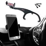 GTINTHEBOX Smartphone Cell Phone Cup Mount Holder with Cradle Rotatable Clip (Red & Blue Union Jack