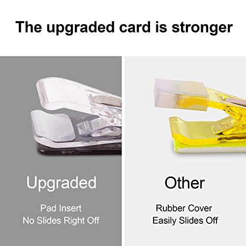 Image of 3PCS Credit Card Puller, Cute Debit Bank Card Grabber for Long Nails ATM Keychain Women with Plastic Clip