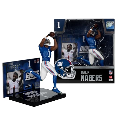 Figurine Malik Nabers New York Giants McFarlane 17,8 cm : objet de collection NFL incontournable