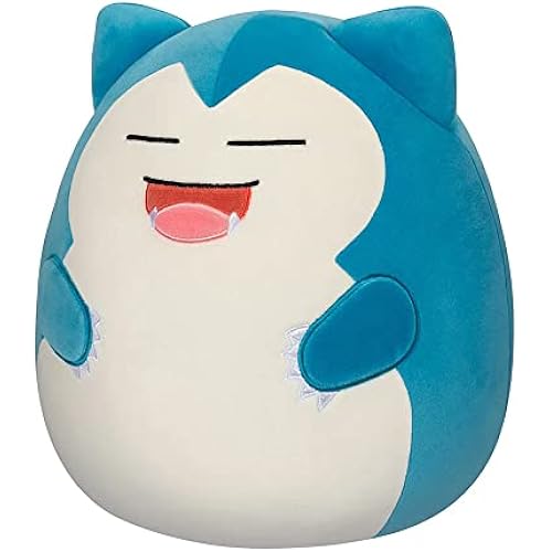 Squishmallows Pokemon Snorlax Plush Toy, 25 cm, Add Snorlax to Your Squad, Ultra-Soft Plush Stuffed Animal, Official Jazwares Plush Toy