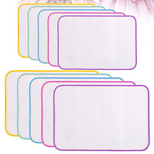 CliSPEED 10 peças de malha para passar roupas antiqueimadura tapete protetor para passar a ferro dob