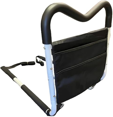 Barandilla de asistencia de cama con barra de agarre multiposición para personas mayores, discapacidad, ancianos y recuperación de lesiones o cirugía