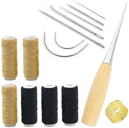 Upholstery Repair Kit, Upholstery Thread 3 Rolls Black （150 Yard)
